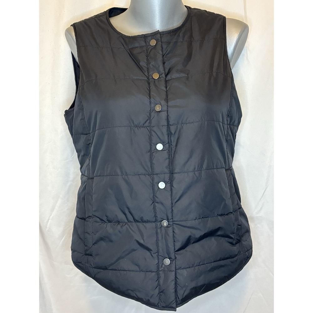 Eileen Fisher Weather Resistant Nylon Puff Quilted Vest Women's Size Small